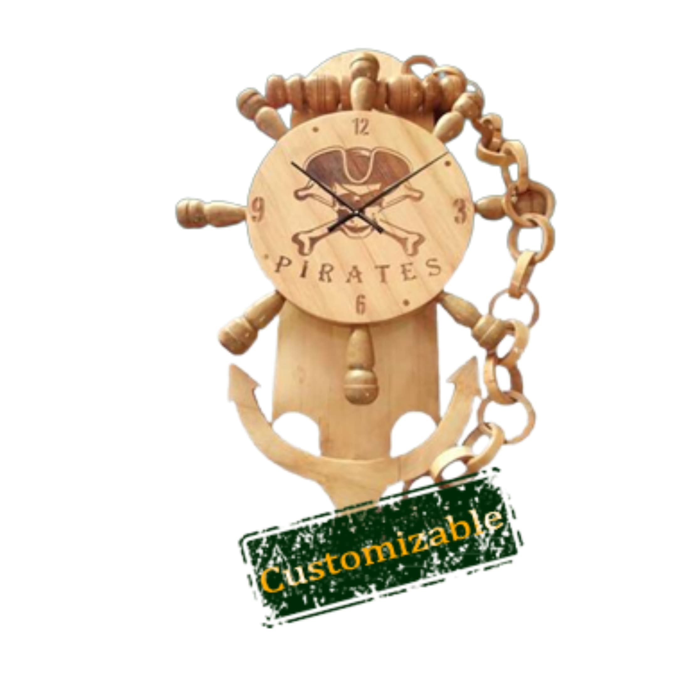 Anchor Wall Clock 14"X12"X3"