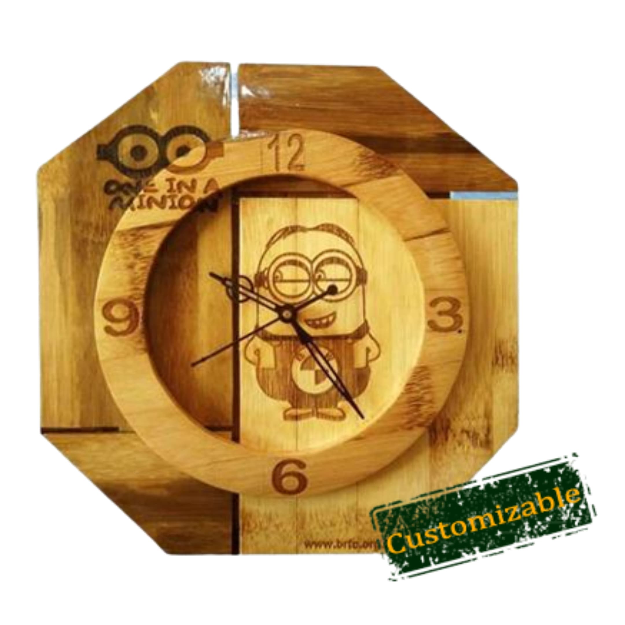 Octagonal Wall Clock 12"X 12"