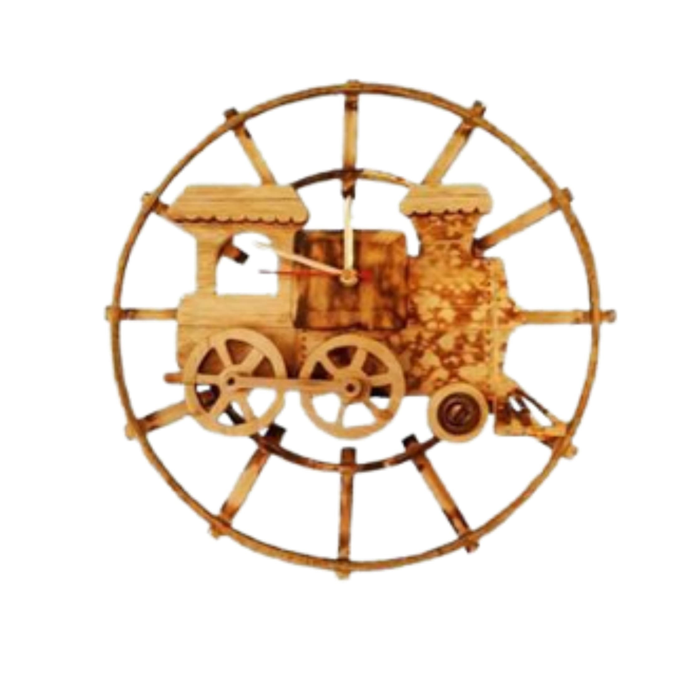 Train Wall Clock 13"X13"